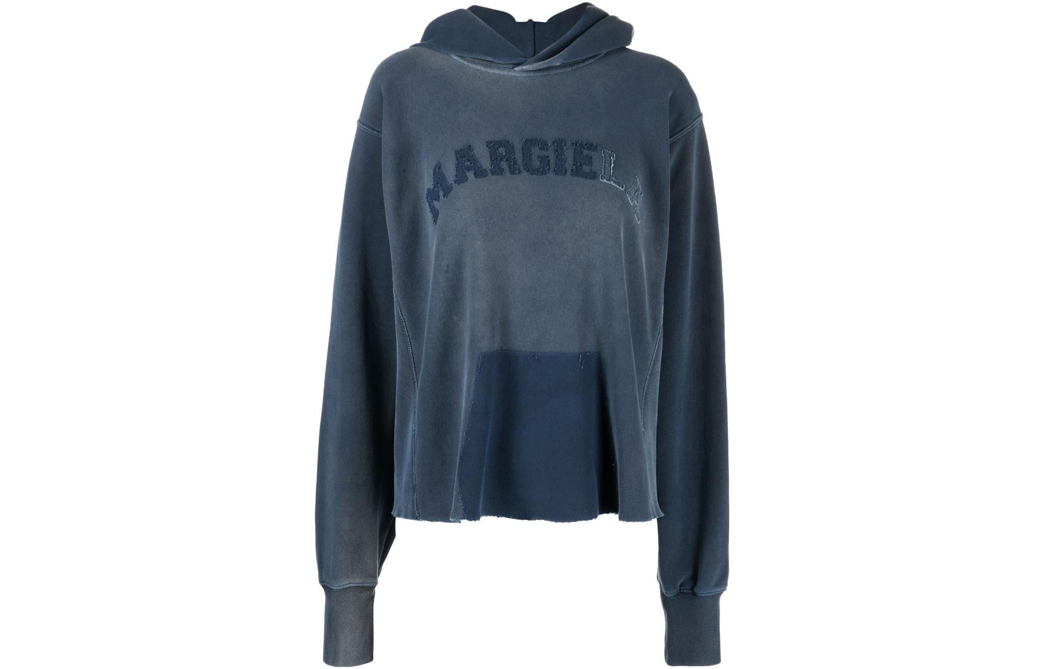 Order (W) Maison Margiela Sudadera Azul con Estampado Gráfico de Logo S51GU0127S25570