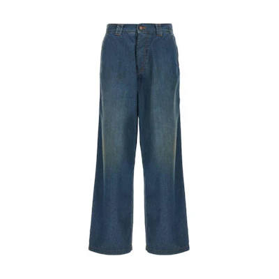 (Women) Maison Margiela Colorblock Zipper Straight-Leg Jeans Blue S51LA0171S30876961