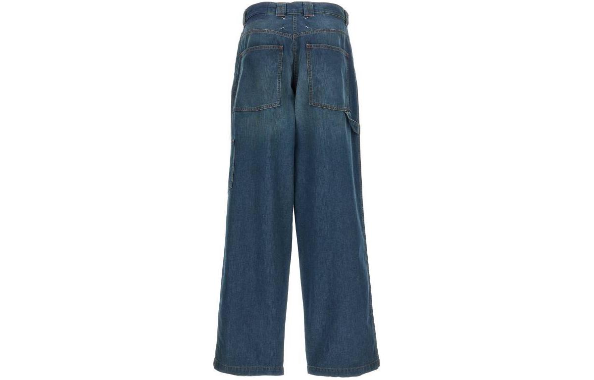 Lookbook (W) Maison Margiela Jeans de Pierna Recta con Cremallera Azul Colorblock S51LA0171S30876961