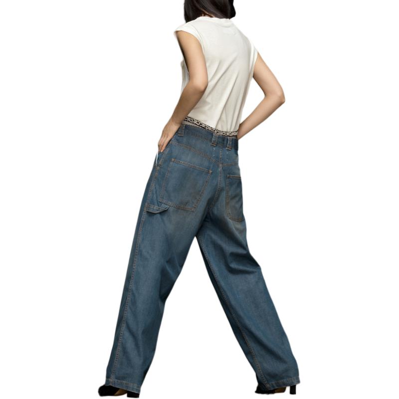 Purchase (W) Maison Margiela Jeans de Pierna Recta con Cremallera Azul Colorblock S51LA0171S30876961