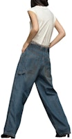 Purchase (Women) Maison Margiela Colorblock Zipper Straight-Leg Jeans Blue S51LA0171S30876961