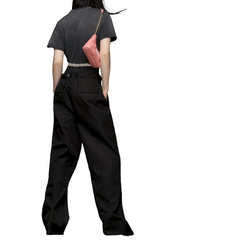 Purchase (W) Camiseta Maison Margiela Gris Logo Oversize Cuello Redondo SS24. S51GC0526S20079970