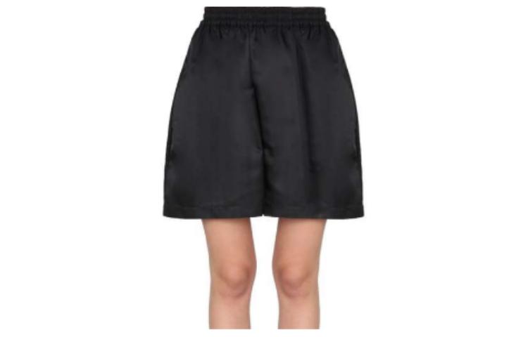 (Women) Maison Margiela  High-Waist Loose Fit Black Shorts S52MU0077-S53984-900