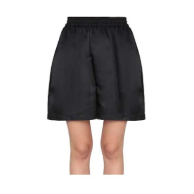 (Women) Maison Margiela High-Waist Loose Fit Black Shorts S52MU0077-S53984-900