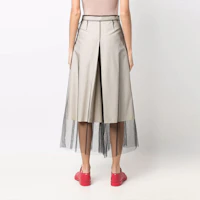 Shop (W) Maison Margiela 拼接網眼寬鬆九分褲 淺米色 S31MA0350S54516102