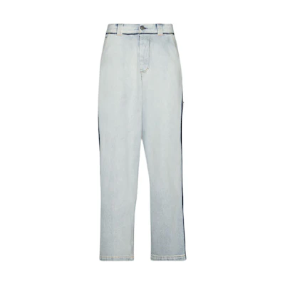 (Women) Maison Margiela Light Blue Straight-Leg Mid-Rise Jeans. S51LA0174S30870-965