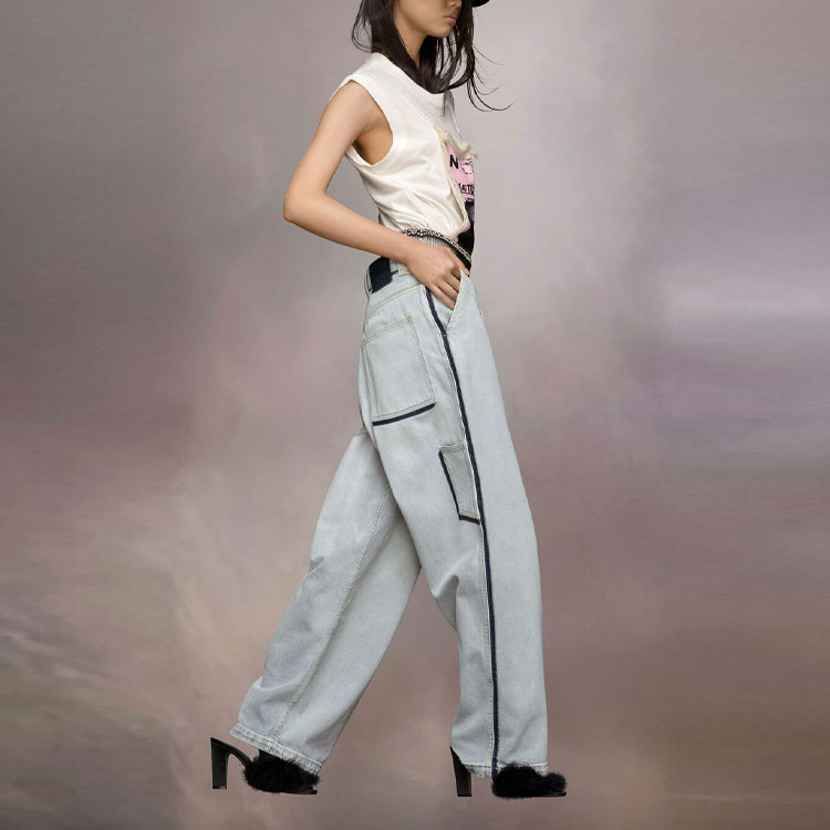 (Women) Maison Margiela  Light Blue Straight-Leg Mid-Rise Jeans. S51LA0174S30870-965 圖 5