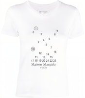 (Women) Maison Margiela Logo Graphic T-Shirt White FW22 Short Sleeve Casual Tee S51GC0517S22816100 (Women) Maison Margiela Logo Graphic T-Shirt White FW22 Short Sleeve Casual Tee S51GC0517S22816100