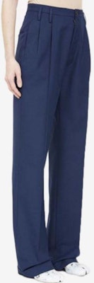(W) Maison Margiela Celana Panjang Longgar Kasual Biru Navy Stitch Solid. S51KA0521S53220510 Shop (W) Maison Margiela Celana Panjang Longgar Kasual Biru Navy Stitch Solid. S51KA0521S53220510