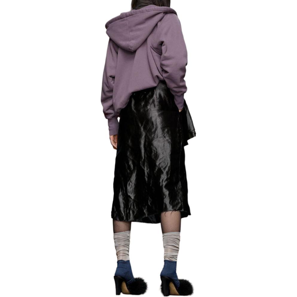 Shop (W) メゾン マルジェラ パープル 逆ロゴ フーディー スウェットシャツ ルーズフィット S51GU0128STJ401962