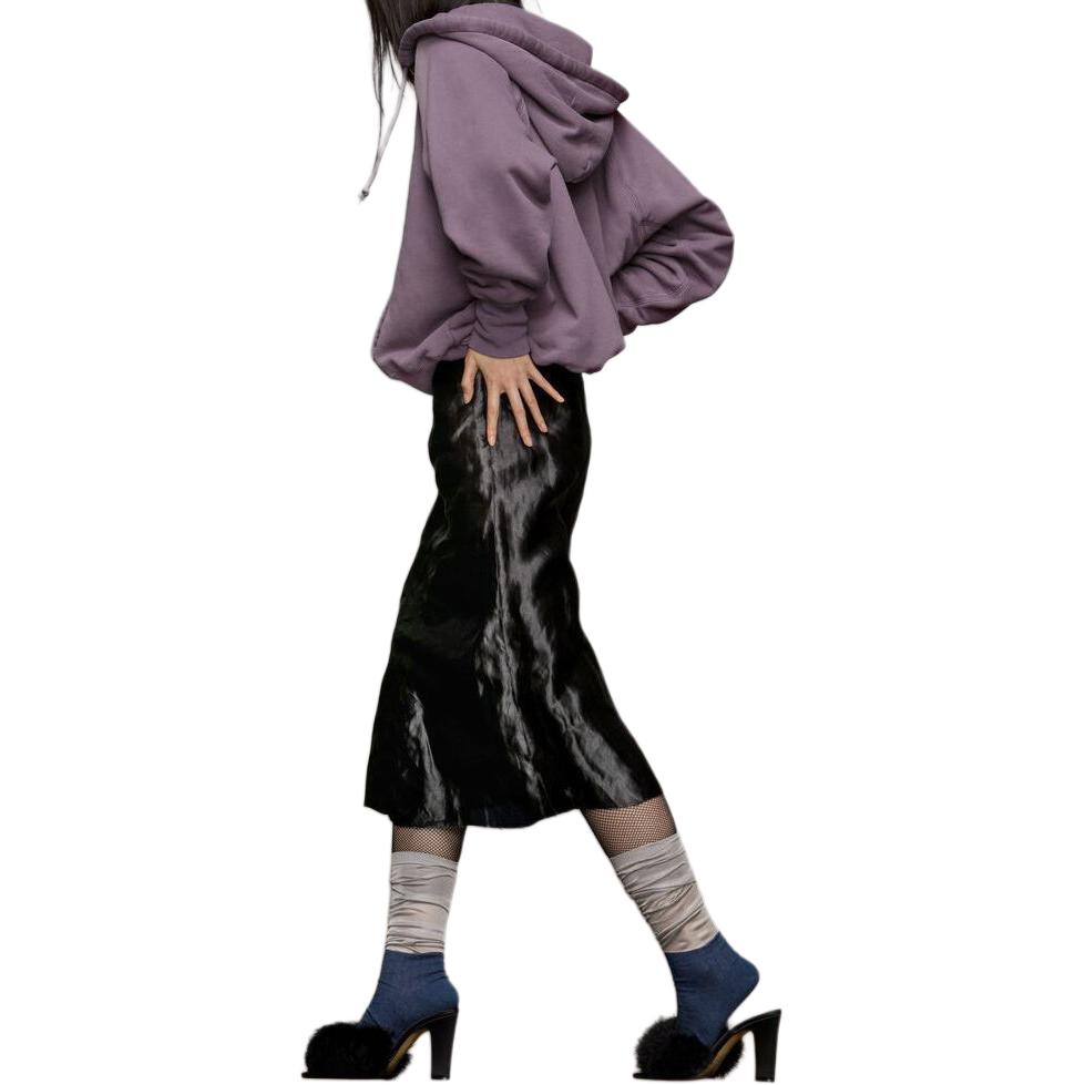 Purchase (W) メゾン マルジェラ パープル 逆ロゴ フーディー スウェットシャツ ルーズフィット S51GU0128STJ401962