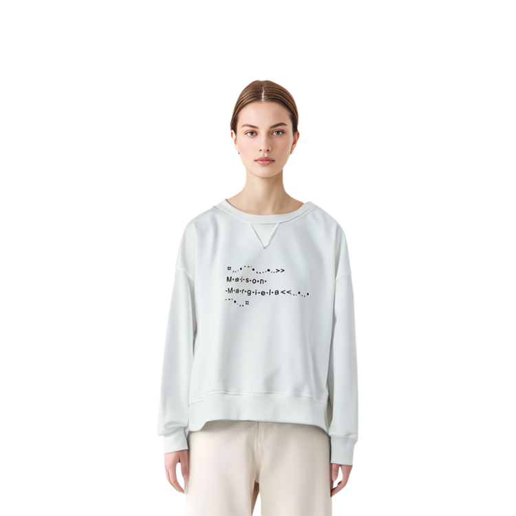 Shop (W) Maison Margiela Kaos Lengan Panjang Warna Polos Crew Neck S51GU0112S25498100L