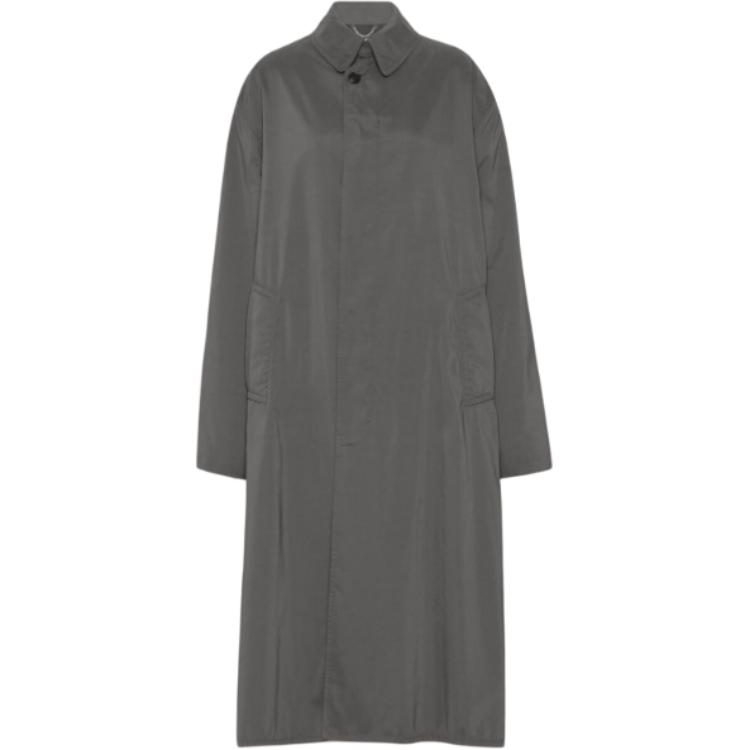 (Women) Maison Margiela  Solid Color Long Sleeve Trench Coat - Dark Gray. S51AH0184M35137854 圖 2