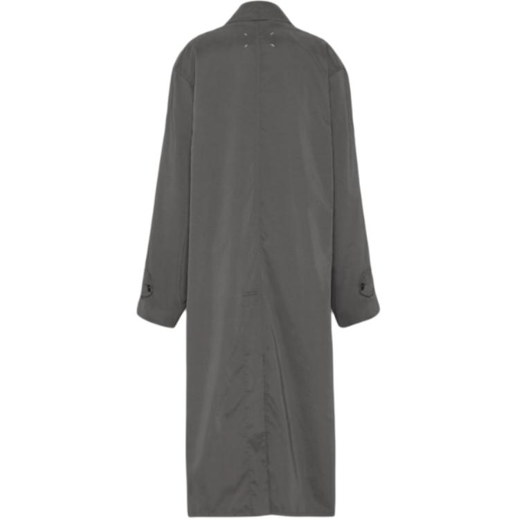 (Women) Maison Margiela  Solid Color Long Sleeve Trench Coat - Dark Gray. S51AH0184M35137854 圖 3