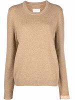 (Women) Maison Margiela SS22 Khaki Cashmere Wool Pullover Sweater. S31HA0836S17907153F (Women) Maison Margiela SS22 Khaki Cashmere Wool Pullover Sweater. S31HA0836S17907153F