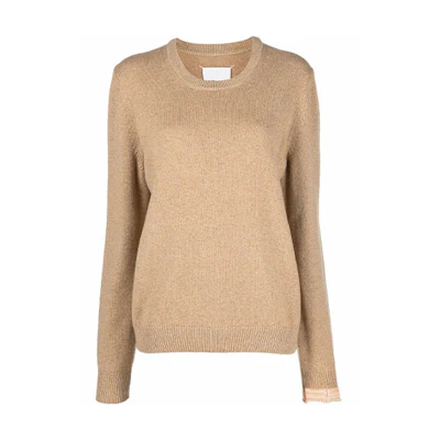 (Women) Maison Margiela SS22 Khaki Cashmere Wool Pullover Sweater. S31HA0836S17907153F