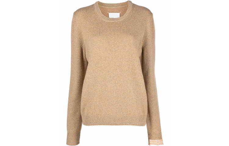 Order (W) Maison Margiela SS22 Sweater Wol Khaki Cashmere Pullover. S31HA0836S17907153F