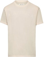 (Women) Maison Margiela Vintage Logo Ribbed Crewneck Ivory White T-Shirt S51GC0523S20079102 (Women) Maison Margiela Vintage Logo Ribbed Crewneck Ivory White T-Shirt S51GC0523S20079102