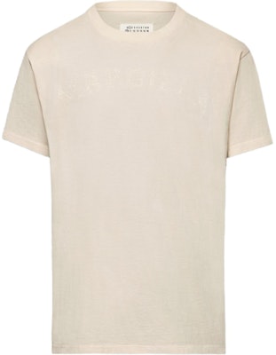 (Women) Maison Margiela Vintage Logo Ribbed Crewneck Ivory White T-Shirt S51GC0523S20079102 Buy (Women) Maison Margiela Vintage Logo Ribbed Crewneck Ivory White T-Shirt S51GC0523S20079102