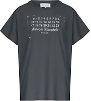 (Women) Maison Margiela Washed Black SS25 Logo Print Straight-Cut T-Shirt. S51GC0534S24575-969 (Women) Maison Margiela Washed Black SS25 Logo Print Straight-Cut T-Shirt. S51GC0534S24575-969