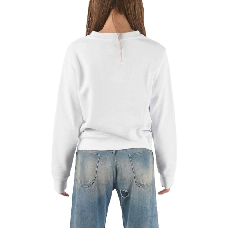 Shop (W) Maison Margiela White Letter Print Crewneck Pullover Sweatshirt Putih. S29GU0066S25403-100