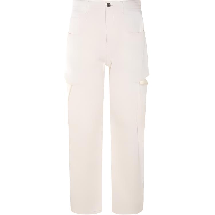 (Women) Maison Margiela  White Loose-Fit Straight-Leg Zipper Jeans. S51LA0106S47399099