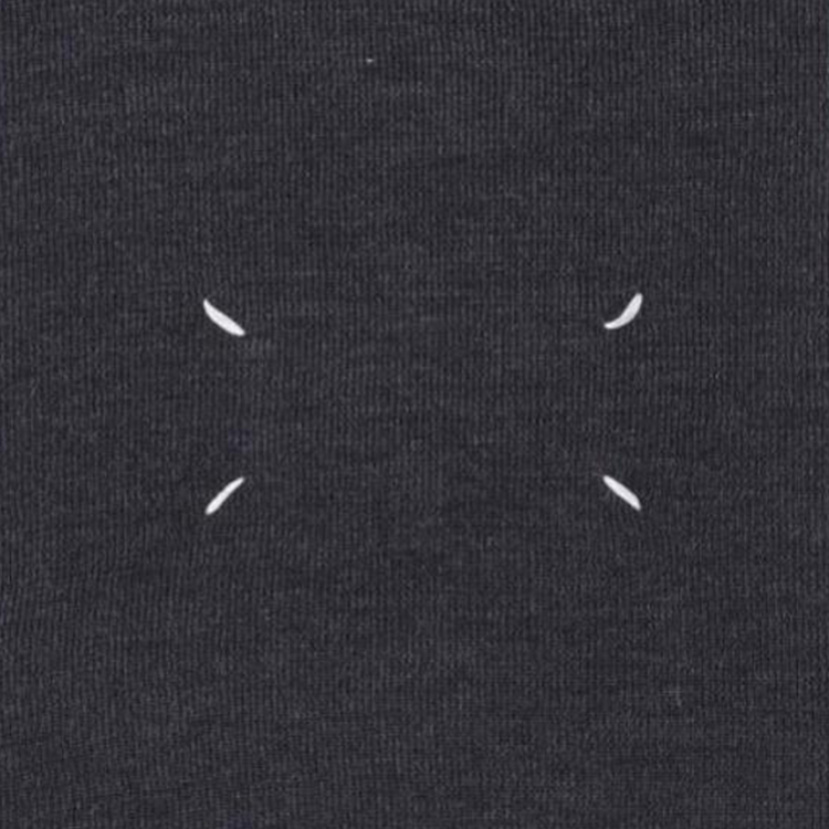 Shop (W) Maison Margiela Bufanda de Lana Tejida Diseño Sólido - Gris S51TE0103M13057