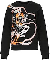 (Women) Maison Margiela Abstract Print Crewneck Sweatshirt Black S29GU0069S25403900 (Women) Maison Margiela Abstract Print Crewneck Sweatshirt Black S29GU0069S25403900