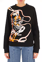 Shop (W) Maison Margiela 抽象印花圓領長袖衫 黑色 S29GU0069S25403900