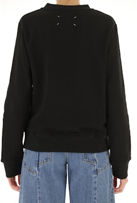 (W) Maison Margiela Abstract Print Crewneck Sweatshirt Hitam S29GU0069S25403900 Purchase (W) Maison Margiela Abstract Print Crewneck Sweatshirt Hitam S29GU0069S25403900