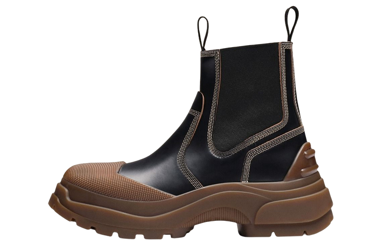 (Women) Maison Margiela Alex Black 'Contrast Sole Chelsea Boot' S38WU0379P3744H9424