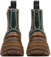 Shop (Women) Maison Margiela Alex Green 'Color-Block Chunky Sole Chelsea Boot' S38WU0379P3744H9409
