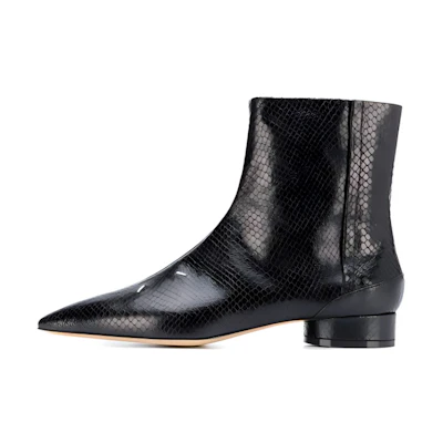 (W) Maison Margiela Ankle Boot 'Black Leather Fashion'