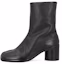 Buy (W) Maison Margiela 黑色皮革短靴 S39WU0202P4486T8013
