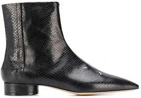 Order (W) Maison Margiela Sepatu Boot Ankle Kulit Hitam Fashion S58WU0280P2785T8013