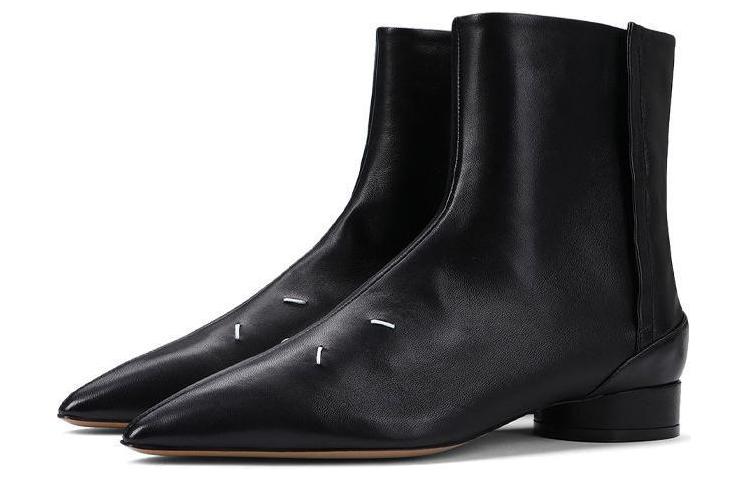 Lookbook Maison Margiela 皮革 時尚百搭休閒短靴 女款 黑色