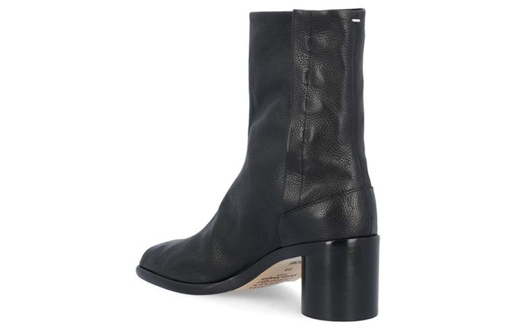 Purchase (W) Maison Margiela 黑色皮革短靴 S39WU0202P4486T8013