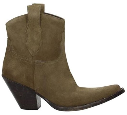 (W) Maison Margiela 绿色天鹅绒皮革踝靴 S39WU0102SY1197135 Order (W) Maison Margiela 绿色天鹅绒皮革踝靴 S39WU0102SY1197135