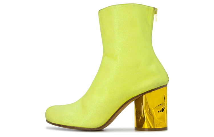 (Women) Maison Margiela Ankle Boot 'Metallic Curve Heel Yellow' S39WU0139P3048T3121