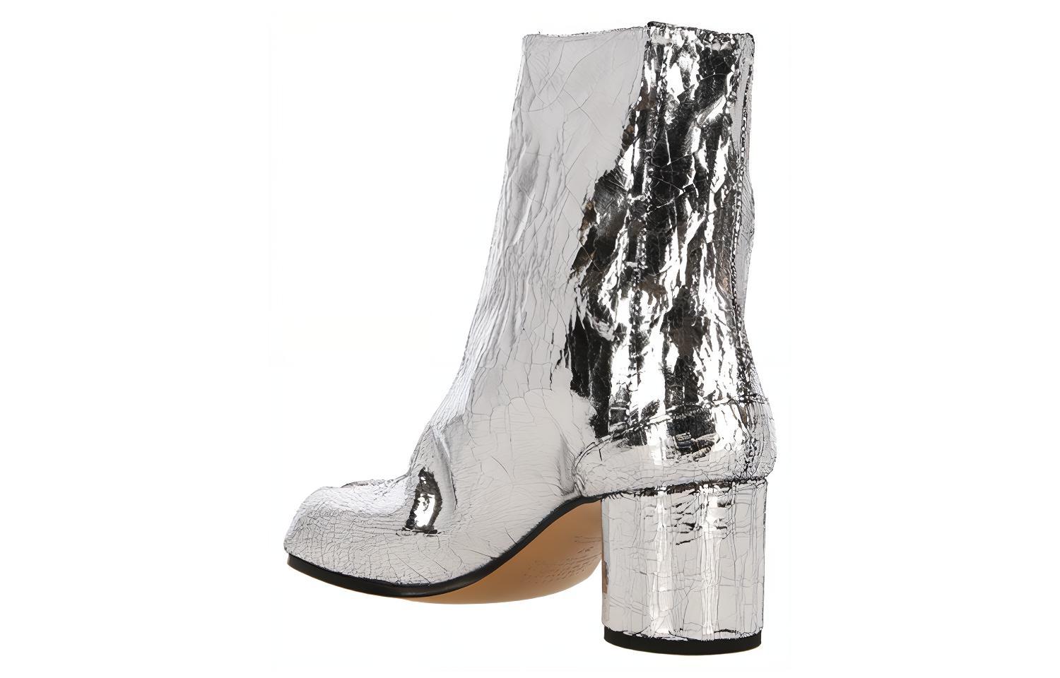 (W) Maison Margiela Ankle Boot 'Metallic Silver' 圖 4