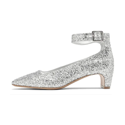 (W) Maison Margiela Ankle Boot 'Silver Glitter'