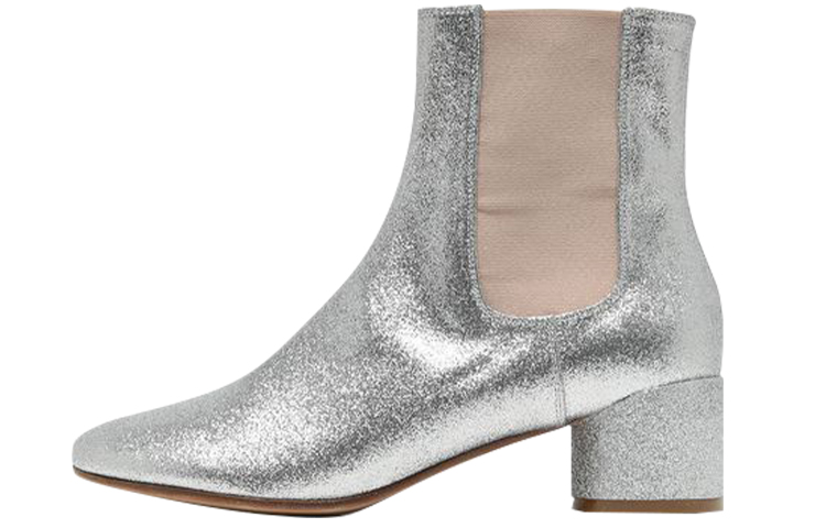 Buy (W) メゾン マルジェラ シルバーグリッター チェルシーブーツ S59WU0104P3494T9002