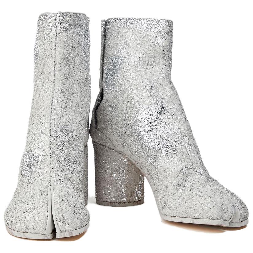 Lookbook Maison Margiela 閃片圓頭 短靴 女款 銀色