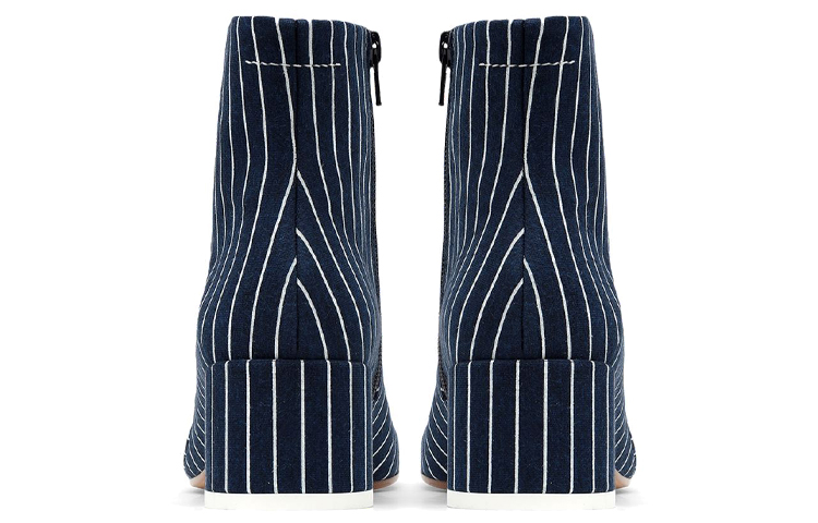 Purchase Maison Margiela 條紋 時尚高跟短靴 女款 白藍