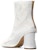 (W) Maison Margiela But Ankle Putih 'Distressed Metallic Heel' S39WU0139P3049H1800