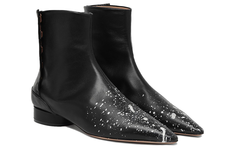 Order (W) 메종 마르지엘라 블랙 나파 앵클부츠 S58WU0280P3209H0958