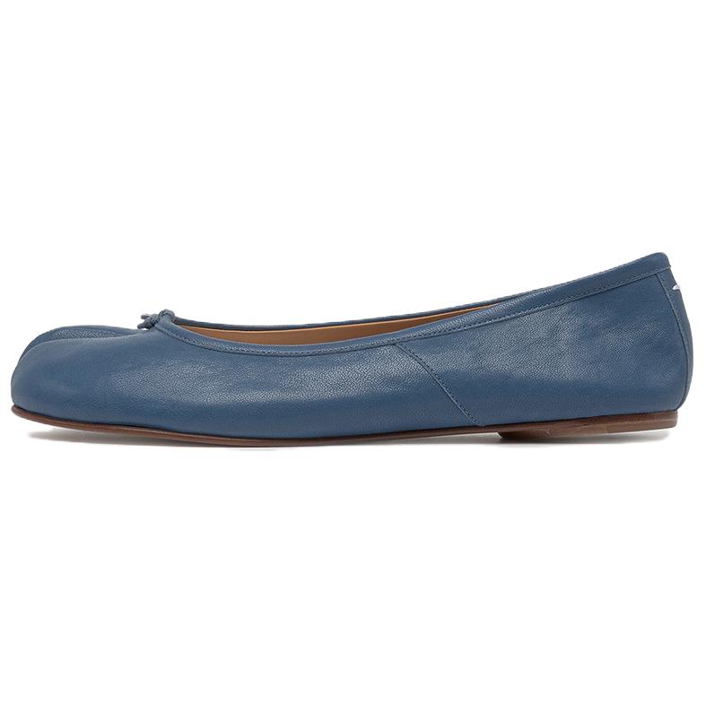(W) Maison Margiela Ballet Flat 'Sheepskin Royal Blue'