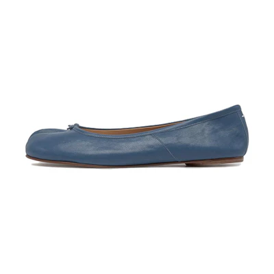 (W) Maison Margiela Ballet Flat 'Sheepskin Royal Blue'