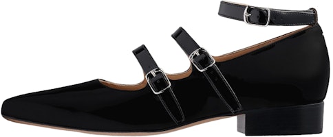 (Women) Maison Margiela Barb Black 'Patent Chunky-Heel Ballet' S58WZ0122P4347T8013 (Women) Maison Margiela Barb Black 'Patent Chunky-Heel Ballet' S58WZ0122P4347T8013