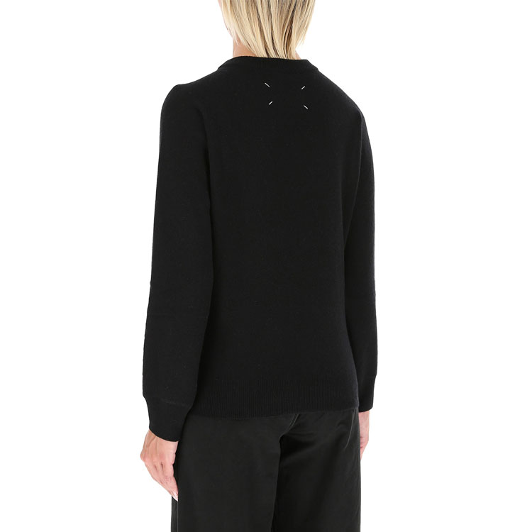 Purchase (W) Maison Margiela 黑色羊絨羊毛毛衣 S51HA1074S17478900